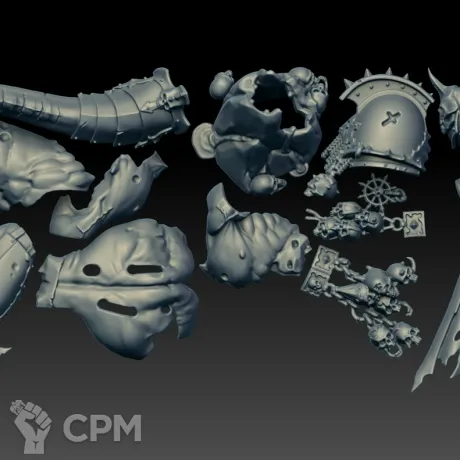 Описание картинки Daemon Prince Body Set (Scan) от AxeL's Forge по цене 450руб | Свободный Рынок Миниатюр - СРМ