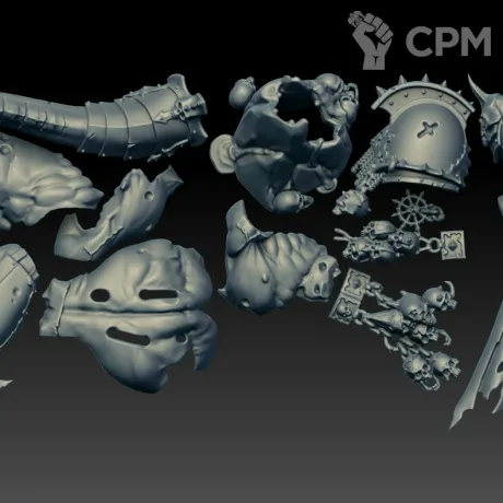 Описание картинки Daemon Prince Body Set (Scan) от AxeL's Forge по цене 450руб | Свободный Рынок Миниатюр - СРМ