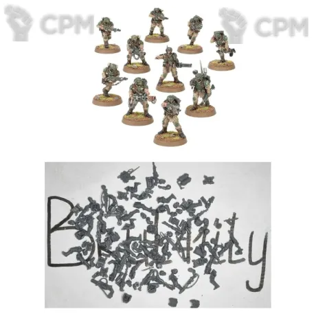 Описание картинки Cadian Shock Troops от Бруталити по цене 700руб | Свободный Рынок Миниатюр - СРМ