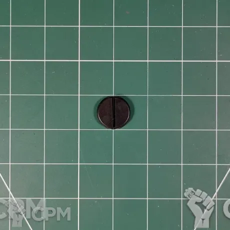Описание картинки Round Slot Base 25mm Подставка круглая с прорезью пластик от Vault Boy по цене 16руб | Свободный Рынок Миниатюр - СРМ