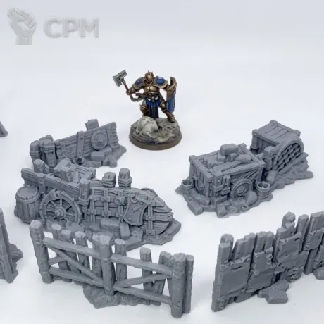 Описание картинки Баррикады от 3D Wargaming по цене 700руб | Свободный Рынок Миниатюр - СРМ