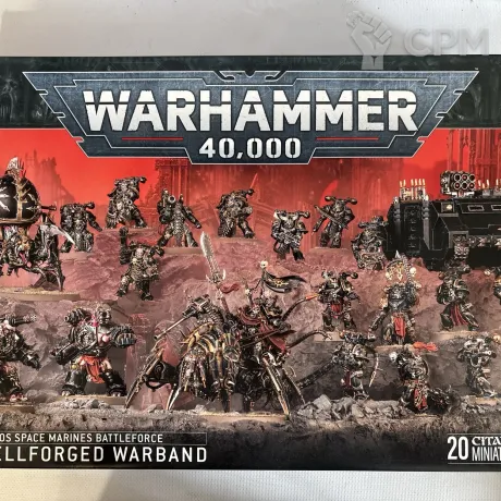 Описание картинки Chaos Space Marines Battleforce: Hellforged Warband от Figurzilla  по цене 19 850руб | Свободный Рынок Миниатюр - СРМ