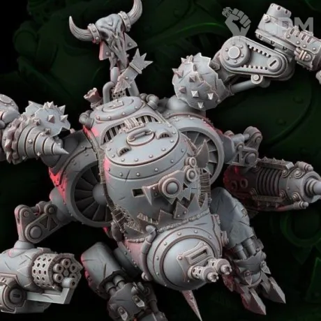 Описание картинки Ork Jet Dread от User59843 по цене 900руб | Свободный Рынок Миниатюр - СРМ