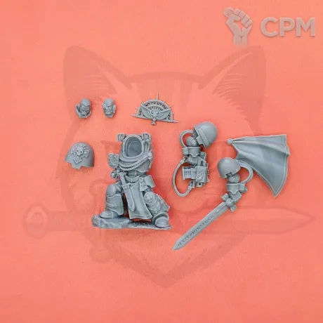 Описание картинки Captain in Terminator Armour old sculpt от  по цене 100руб | Свободный Рынок Миниатюр - СРМ