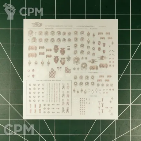 Описание картинки Adeptus Titanicus Legio Mortis Transfer Sheet Оригинал GW Limited (Декали) от Vault Boy по цене 4 298руб | Свободный Рынок Миниатюр - СРМ