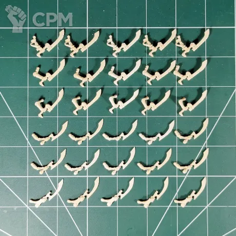 Описание картинки Tomb Kings Of Khemri Khopesh x30 (Хопеши) Hand Weapons от Каджит по цене 2 998руб | Свободный Рынок Миниатюр - СРМ
