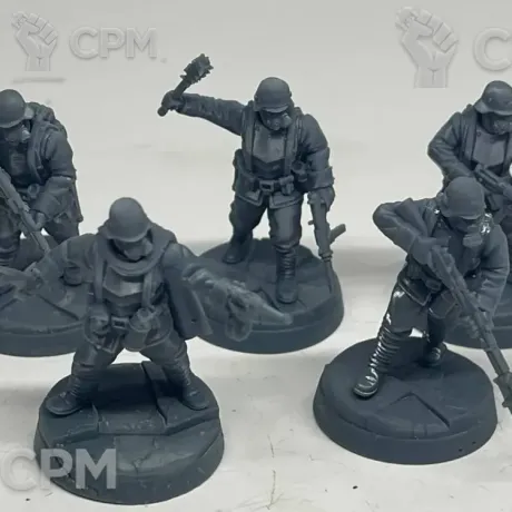 Описание картинки TRENCH CRUSADE. Пехота еретиков. Heretic Troopers. от Подземный человек по цене 200руб | Свободный Рынок Миниатюр - СРМ