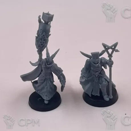 Описание картинки Artillery Witch, Heretic Priest от Подземный человек по цене 100руб | Свободный Рынок Миниатюр - СРМ
