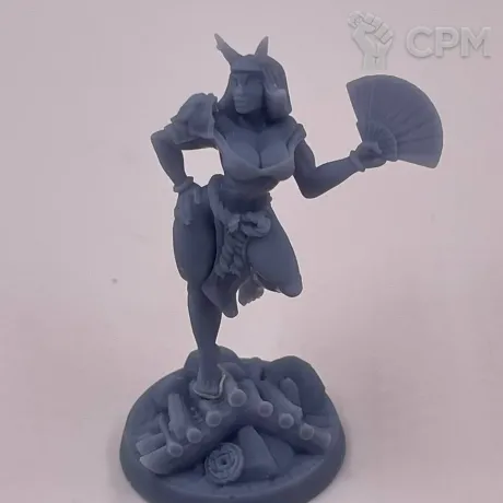 Описание картинки Fantasy Pin-up. Демоница Они от Подземный человек по цене 100руб | Свободный Рынок Миниатюр - СРМ