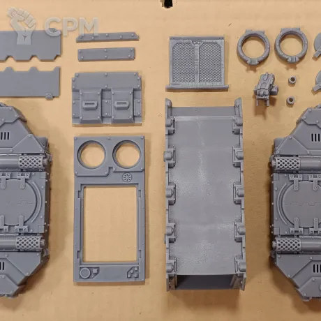 Описание картинки Набор миниатюр Warhammer 40000 Adeptus Astartes: Rhino / Космодесант: Рино от Лавка Приключенца по цене 600руб | Свободный Рынок Миниатюр - СРМ