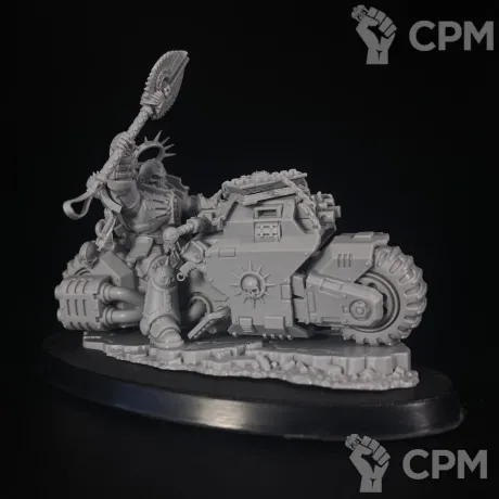 Описание картинки Primaris Chaplain on Bike от KoofWorkshop по цене 250руб | Свободный Рынок Миниатюр - СРМ