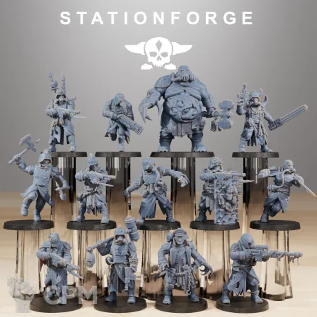 Описание картинки Corrupted Guard Культисты + базы от WastelandMiniatures по цене 550руб | Свободный Рынок Миниатюр - СРМ