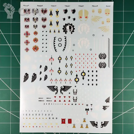 Описание картинки Imperial Knights Transfer Sheet (Декали) Replica I от Vault Boy по цене 1 798руб | Свободный Рынок Миниатюр - СРМ