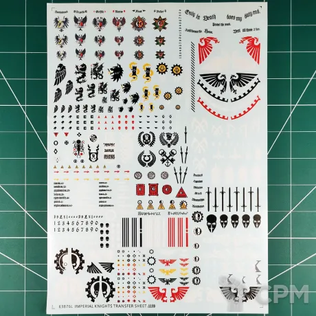 Описание картинки Imperial Knights Transfer Sheet (Декали) Replica II от Vault Boy по цене 1 798руб | Свободный Рынок Миниатюр - СРМ