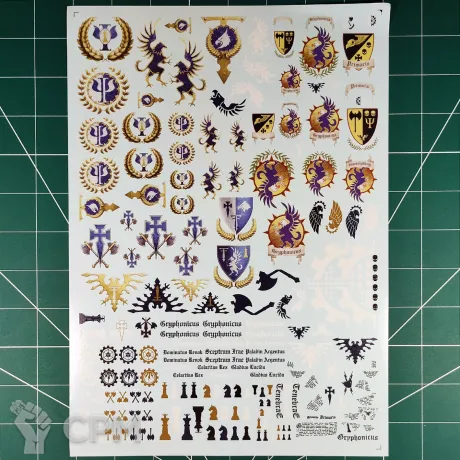 Описание картинки Legio Gryphonicus Transfer Sheet (Декали) от Vault Boy по цене 1 798руб | Свободный Рынок Миниатюр - СРМ
