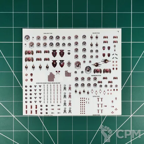 Описание картинки Adeptus Titanicus and Legions Imperialis Legio Mortis Transfer Sheet (Декали) Replica от Vault Boy по цене 1 398руб | Свободный Рынок Миниатюр - СРМ