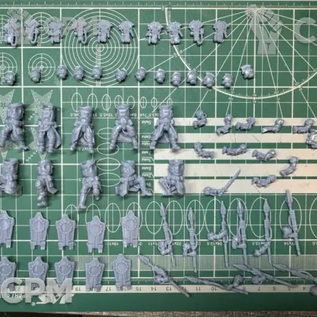 Описание картинки Mechanicum Secutarii Hoplites от Recruiter по цене 550руб | Свободный Рынок Миниатюр - СРМ