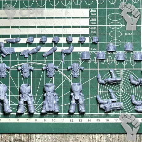 Описание картинки Dark Angels Interemptors от Recruiter по цене 600руб | Свободный Рынок Миниатюр - СРМ