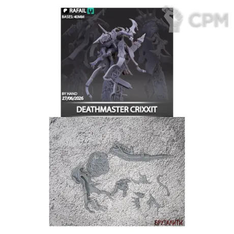 Описание картинки Deathmaster Crixxit от Бруталити по цене 200руб | Свободный Рынок Миниатюр - СРМ