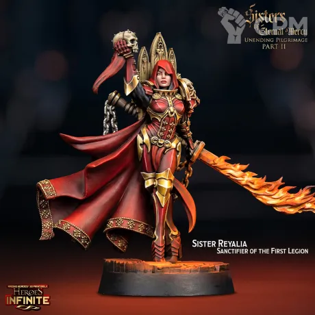 Описание картинки Sister Reyallia Sanctifier of the First Legion от Бруталити по цене 200руб | Свободный Рынок Миниатюр - СРМ