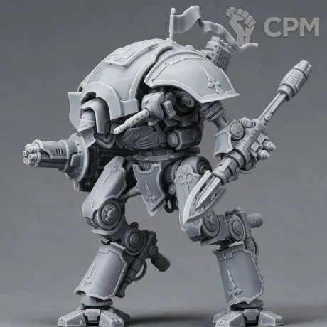 Описание картинки Knight Destrier 1 от 3D Mechanicus по цене 1 000руб | Свободный Рынок Миниатюр - СРМ