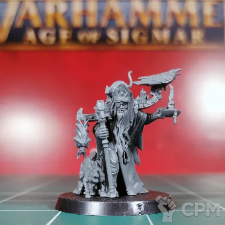 Описание картинки Cursed City Necromancer Torgillius the Chamberlain от Каджит по цене 2 198руб | Свободный Рынок Миниатюр - СРМ