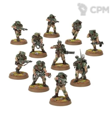 Описание картинки NEW Cadian Shock Troops от Aspid095 по цене 2 800руб | Свободный Рынок Миниатюр - СРМ