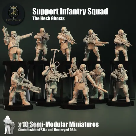 Описание картинки Krieg Infantry Squad (Alternative miniatures) от Tridax Forge по цене 100руб | Свободный Рынок Миниатюр - СРМ