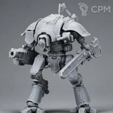 Описание картинки Knight Destrier 2 от 3D Mechanicus по цене 1 000руб | Свободный Рынок Миниатюр - СРМ