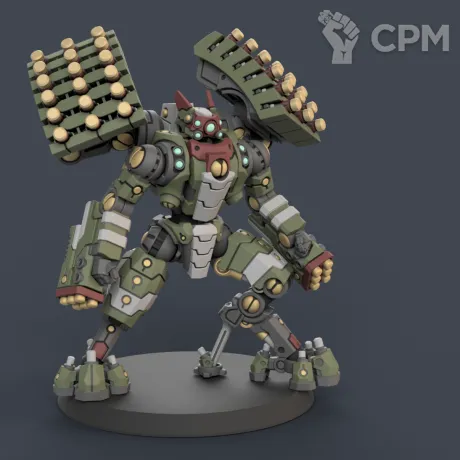 Описание картинки Broadside (один доспех с ракетами) от Tridax Forge по цене 100руб | Свободный Рынок Миниатюр - СРМ