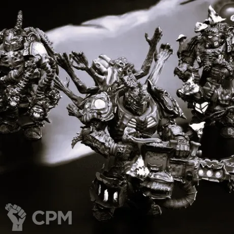 Описание картинки Plague Marines - альт (отряд 5 моделей) от Магазин Альфария по цене 800руб | Свободный Рынок Миниатюр - СРМ
