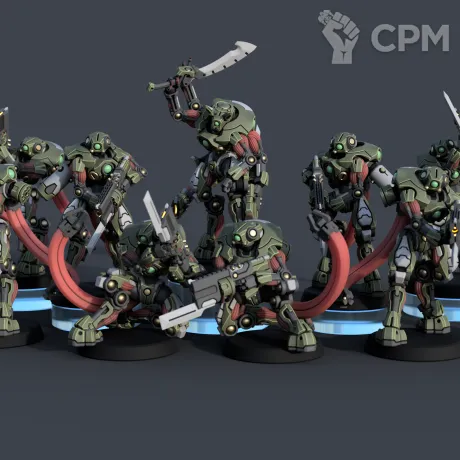Описание картинки Kroot Carnivore Squad от Tridax Forge по цене 350руб | Свободный Рынок Миниатюр - СРМ