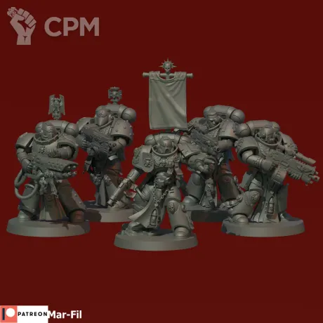 Описание картинки Sternguard Veteran Squad от Tridax Forge по цене 100руб | Свободный Рынок Миниатюр - СРМ