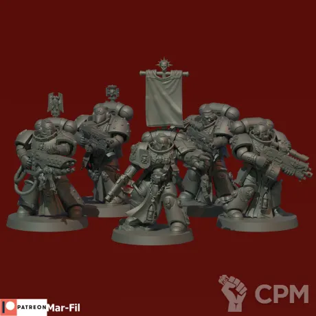 Описание картинки Sternguard Veteran Squad от Tridax Forge по цене 100руб | Свободный Рынок Миниатюр - СРМ