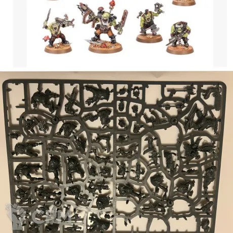 Описание картинки Armageddon: 10 Ork Boyz от Svarden по цене 2 000руб | Свободный Рынок Миниатюр - СРМ