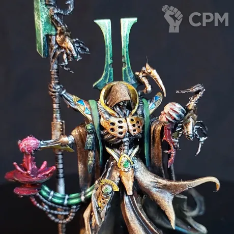 Описание картинки [КОПИЯ] Necron Overlord (Lord) Alt от Arrowhead Miniatures по цене 100руб | Свободный Рынок Миниатюр - СРМ