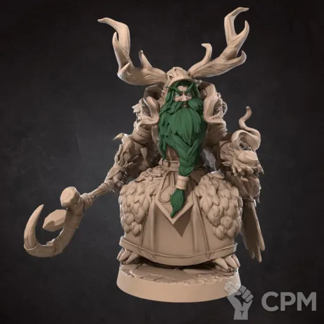 Описание картинки Лунный Эльф, Друид (Moon Elf, Druid) от Gabrigame_Print по цене 320руб | Свободный Рынок Миниатюр - СРМ