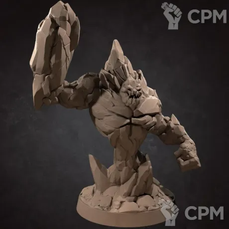 Описание картинки Элементаль Земли (Earth Elemental) от Gabrigame_Print по цене 650руб | Свободный Рынок Миниатюр - СРМ