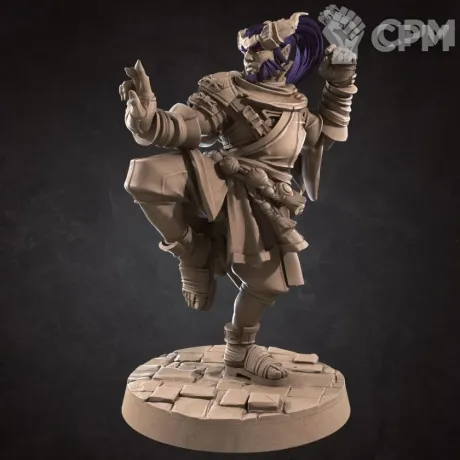 Описание картинки Тифлинг, Монах 2 (Tiefling, Monk 2) от Gabrigame_Print по цене 330руб | Свободный Рынок Миниатюр - СРМ