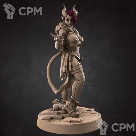 Описание картинки Тифлинг, Плутовка (Tiefling, the Rogue) от Gabrigame_Print по цене 330руб | Свободный Рынок Миниатюр - СРМ