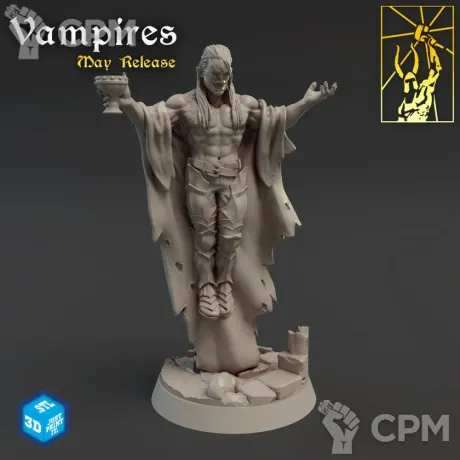 Описание картинки Голодный Вампир (Hungry Vampire) от Gabrigame_Print по цене 340руб | Свободный Рынок Миниатюр - СРМ