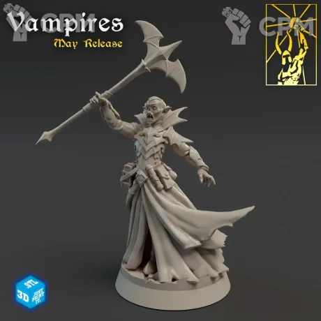 Описание картинки Вампир, Некромант (Vampire, Necromancer) от Gabrigame_Print по цене 340руб | Свободный Рынок Миниатюр - СРМ
