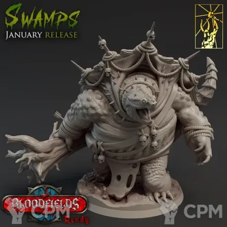 Описание картинки Болотный Тортл (Swamp Tortle) от Gabrigame_Print по цене 1 190руб | Свободный Рынок Миниатюр - СРМ