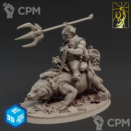 Описание картинки Огр, Наездник 2 (Ogre, Rider 2) от Gabrigame_Print по цене 1 310руб | Свободный Рынок Миниатюр - СРМ