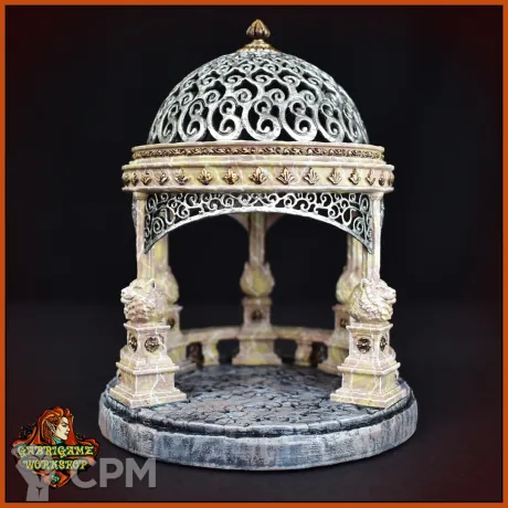 Описание картинки Ротонда с тиграми от Gabrigame_Terrain по цене 2 510руб | Свободный Рынок Миниатюр - СРМ
