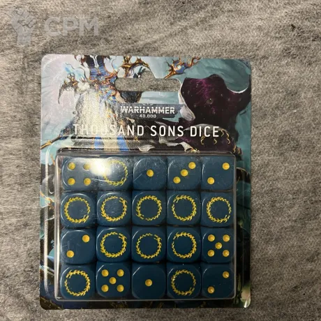 Описание картинки Thousand Sons Dice Set от Svarden по цене 5 000руб | Свободный Рынок Миниатюр - СРМ