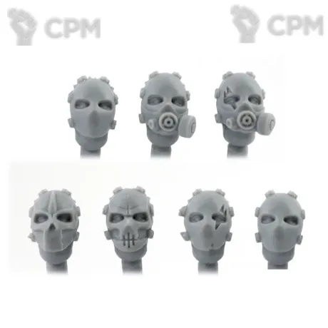 Описание картинки BULLETPROOF MASKED HEADS (7) от TPC по цене 190руб | Свободный Рынок Миниатюр - СРМ