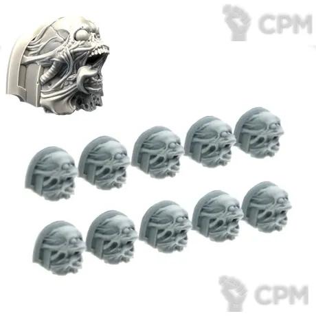 Описание картинки SCREAMING HERETIC SHOULDER PADS (10) от TPC по цене 290руб | Свободный Рынок Миниатюр - СРМ