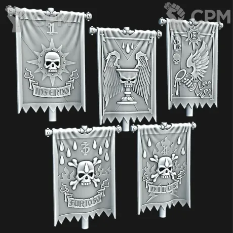 Описание картинки Blood Angels DreadNought Banner от Saudad по цене 100руб | Свободный Рынок Миниатюр - СРМ