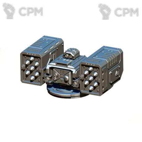 Описание картинки TWIN MISSILE LAUNCHER TURRET от TPC по цене 350руб | Свободный Рынок Миниатюр - СРМ